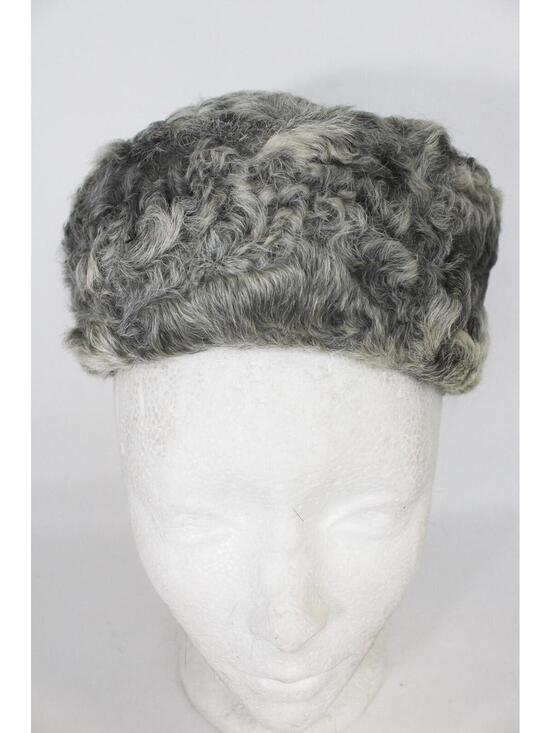 Other - Scrap Item: Gray Lamb Fur Hat Size N/A